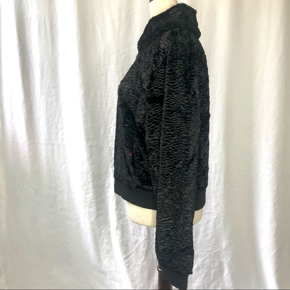 Tucker for Target faux Persian lamb zip bomber - Picture 5 of 9